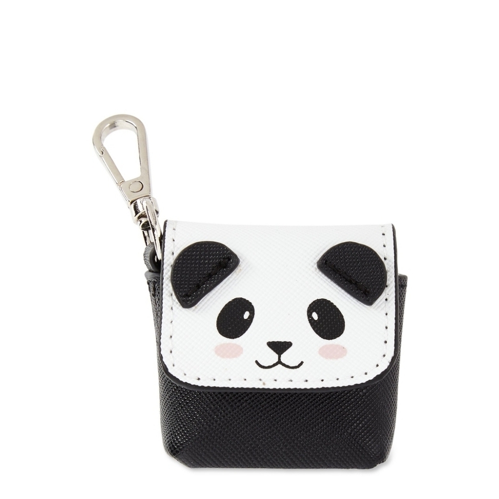 No Boundaries Wireless Earbuds Case Black White Panda